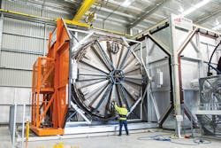 STP Rotomachinery's 'techno plate system' offers mold support and allows side-to-side movement. STP Rotomachinery's 'techno plate system' offers mold support and allows side-to-side movement.