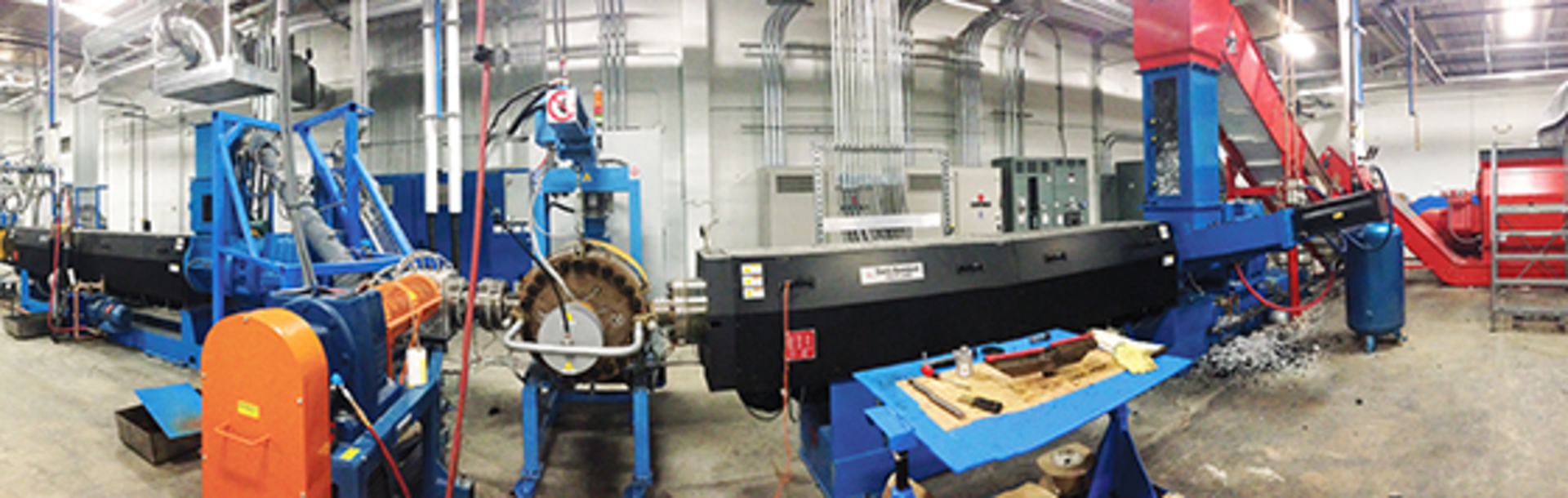 Raven reclaims post-industrial engineered films using this custom-built system from ADG Solutions LLC of Fairfield, Conn.