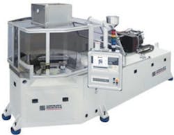 Uniloy's UIB199-3 hybrid injection blow unit Uniloy's UIB199-3 hybrid injection blow unit
