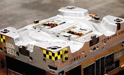 Production aluminum tooling is robust enough to operate flawlessly after 2 million cycles while trimming cycle times compared to steel.. Production aluminum tooling is robust enough to operate flawlessly after 2 million cycles while trimming cycle times compared to steel..