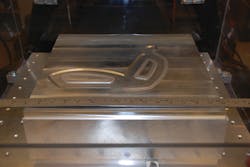 A mold showing the results of the laser cladding process A mold showing the results of the laser cladding process