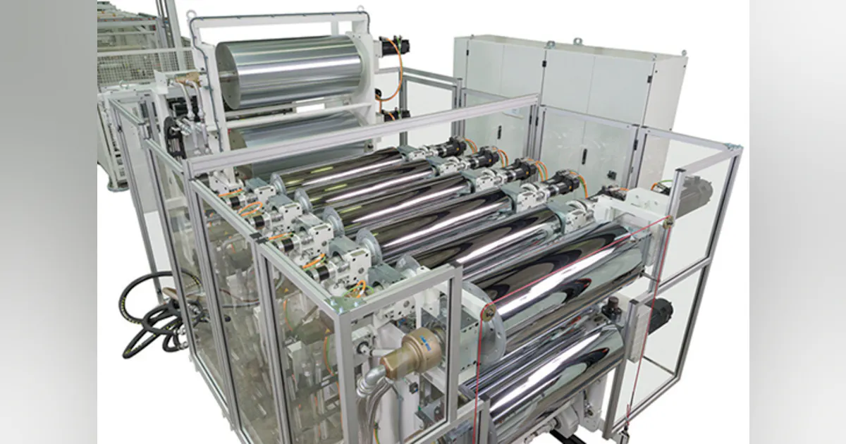 Roll Stacking System Multi-Touch 1400 roll stack built for wide sheet | Plastics Machinery ...