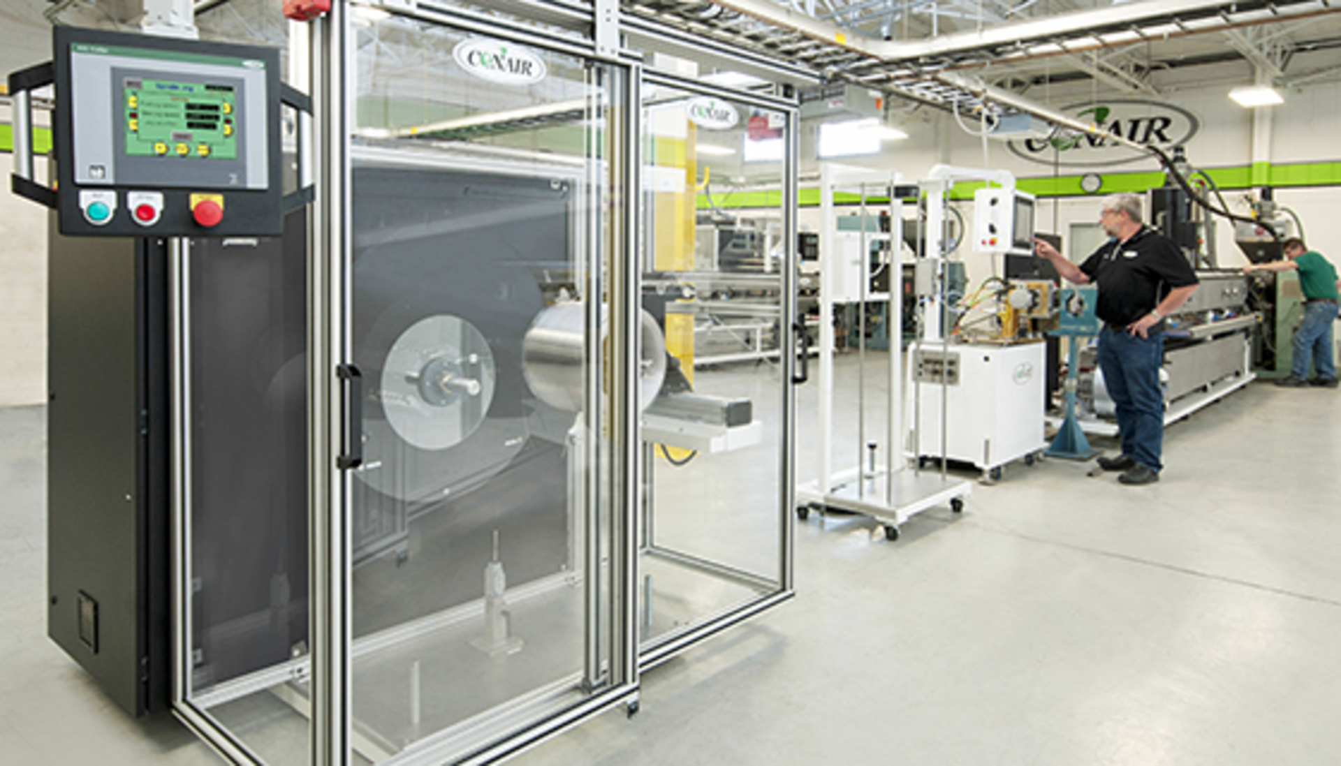 The Conair's fully equipped extrusion lab.