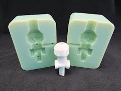 A mold created by Diversified Plastics using the additive manufacturing process A mold created by Diversified Plastics using the additive manufacturing process