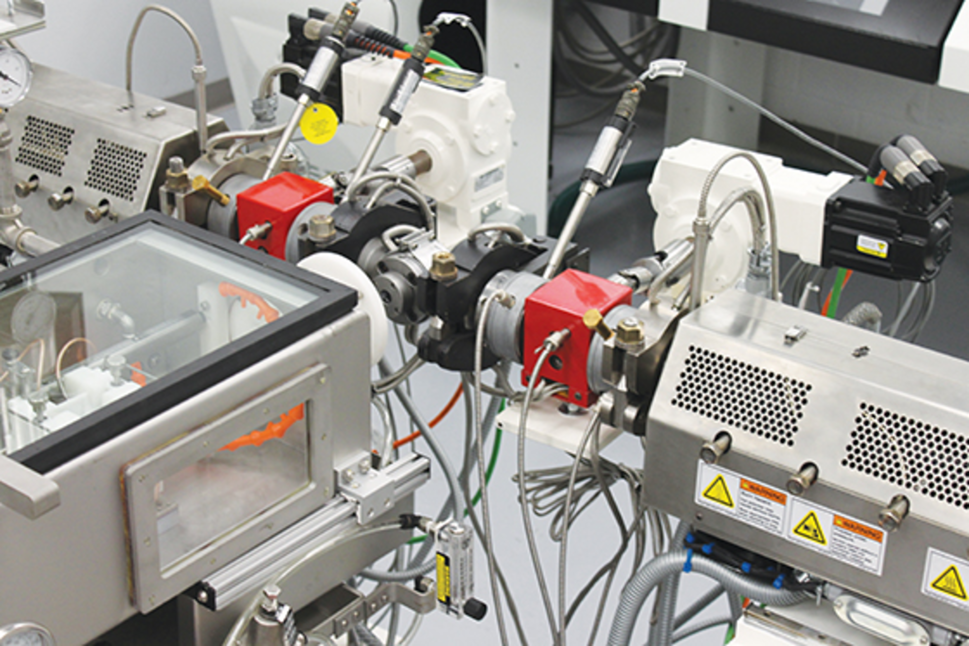 Davis-Standard employs a Harrel melt pump, specifically designed for use with precision extruders.