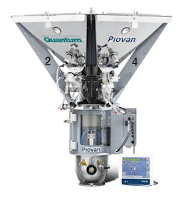 The Quantum is a gravimetric batch blender. The Quantum is a gravimetric batch blender.