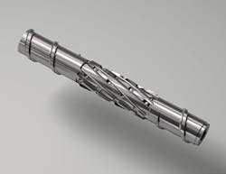 Reiloy USA's new feed screw can be configured for high shear or low shear. Reiloy USA's new feed screw can be configured for high shear or low shear.