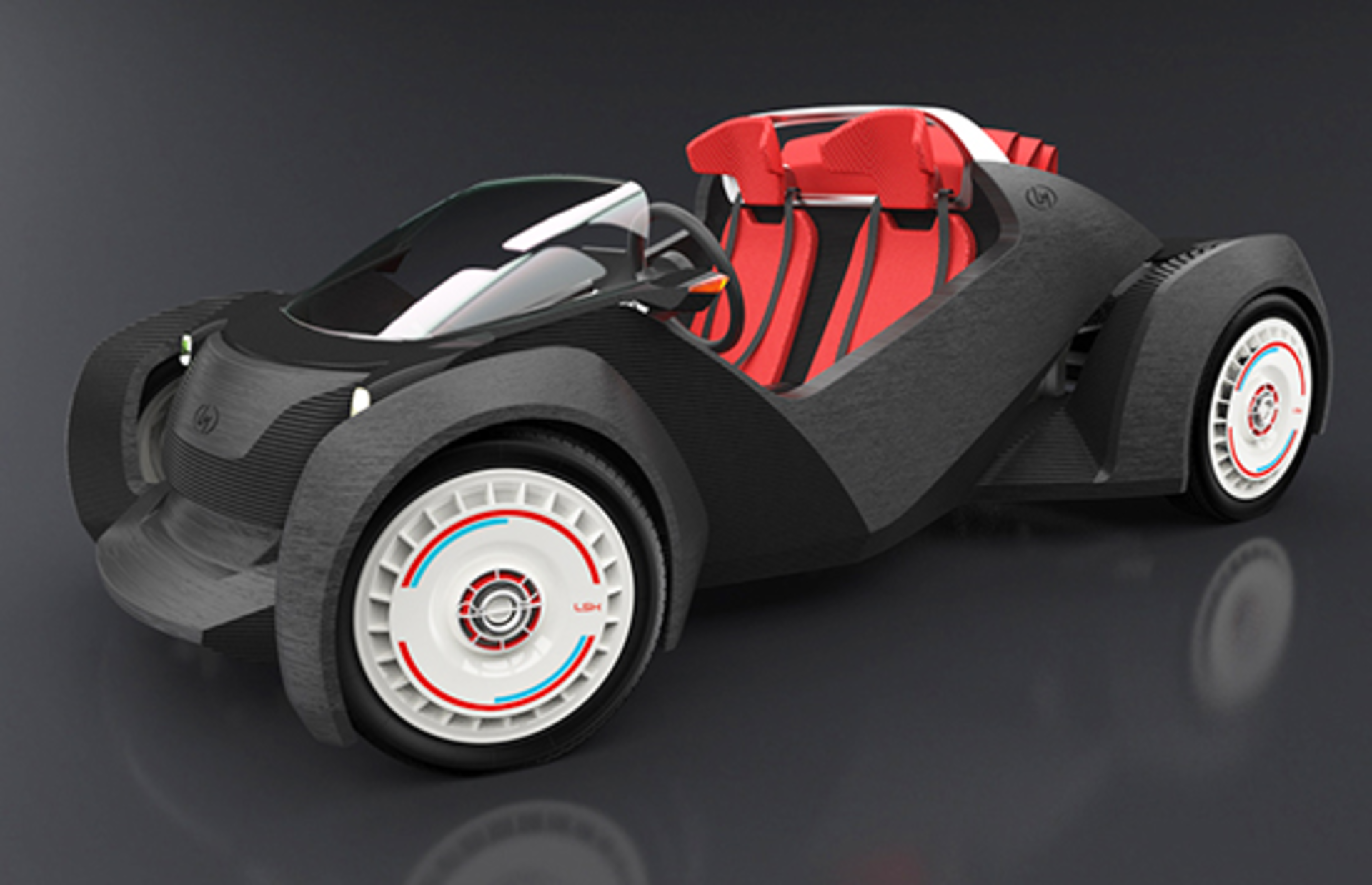 Local Motors&acirc;&euro;&trade; Strati Car body parts are made on a Big Area Additive Manufacturing (BAAM) system from Cincinnati Inc.