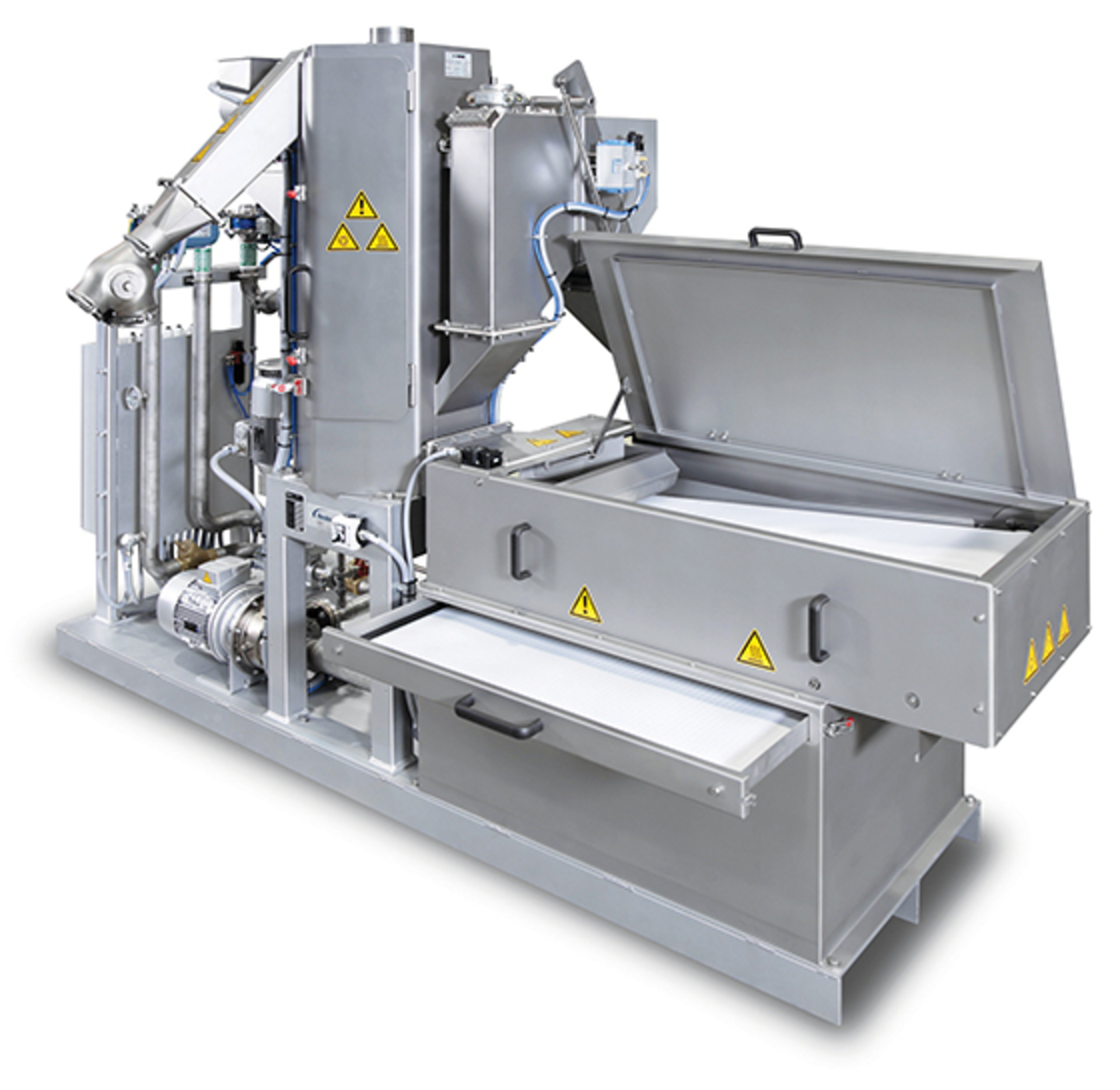 The new belt filter for Nordson BKG underwater pelletizers cuts downtime and operator intervention, and has a finer filter mesh.