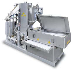 The new belt filter for Nordson BKG underwater pelletizers cuts downtime and operator intervention, and has a finer filter mesh. The new belt filter for Nordson BKG underwater pelletizers cuts downtime and operator intervention, and has a finer filter mesh.