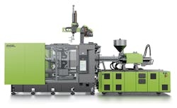 Engel's redesigned Duo two-platen press Engel's redesigned Duo two-platen press