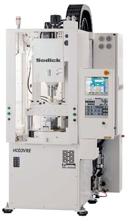 Plustech's new HC03VRE micro vertical injection unit Plustech's new HC03VRE micro vertical injection unit