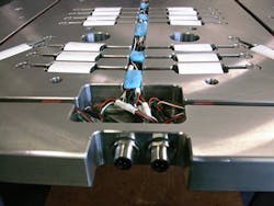 RJG's new sensor plate integrates multiple sensors into a single plate having a single connection port to the machine. RJG's new sensor plate integrates multiple sensors into a single plate having a single connection port to the machine.