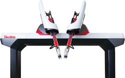 Yushin America’s double-arm, parts-removal robot Yushin America’s double-arm, parts-removal robot