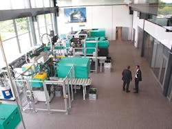 Showroom inside Arburg's new 27,000-square-foot facility Showroom inside Arburg's new 27,000-square-foot facility