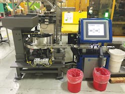 In D&M’s factory, an automated optical sorting machine helps identify defective parts. In D&M’s factory, an automated optical sorting machine helps identify defective parts.