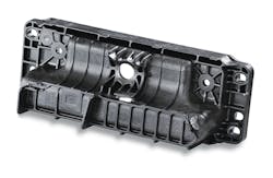 The ProFoam process rendered this lightweight automotive air bag housing from glass-filled PP. The ProFoam process rendered this lightweight automotive air bag housing from glass-filled PP.