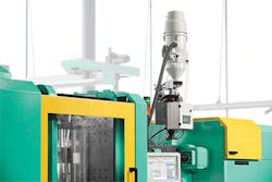 Arburg’s new ProFoam process dissolves propellant gas into the pellet at the press and not in the melt stream. It creates lightweight parts with a uniform closed cell structure. Arburg’s new ProFoam process dissolves propellant gas into the pellet at the press and not in the melt stream. It creates lightweight parts with a uniform closed cell structure.