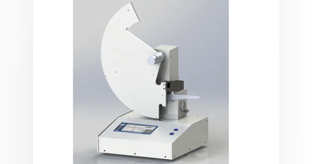 Tear Test Module Tear tester enhances display | Plastics Machinery Manufacturing