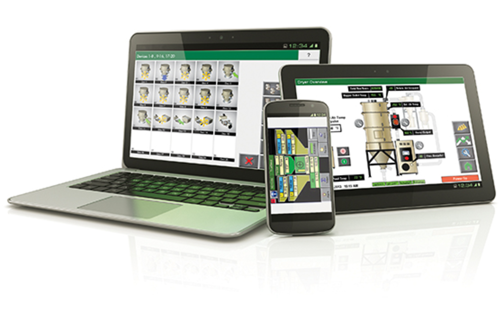 With Conair's Web-connected equipment, any standard Internet browser, computer, tablet or smartphone can display the same control interface that appears on the control panel in a facility.