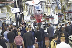 Windmöller & Hölscher premiered the new Turboclean rapid purging changeover system for its Varex II line at its in-house expo in June. Windmöller & Hölscher premiered the new Turboclean rapid purging changeover system for its Varex II line at its in-house expo in June.