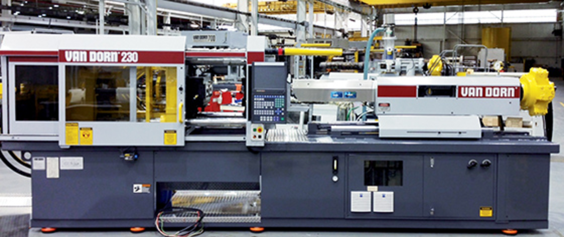 Sumitomo (SHI) Demag offers a Van Dorn Universal retrofit machine control system that provides more programmable options.