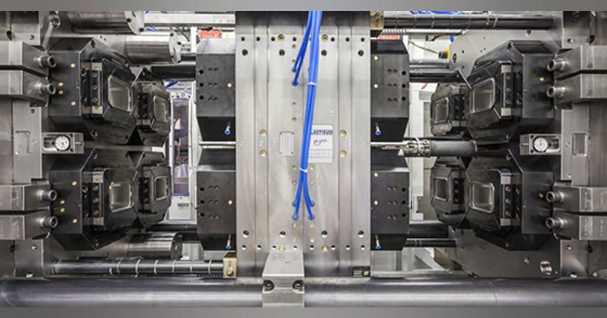 New process provides injection-compression molding on stack mold ...