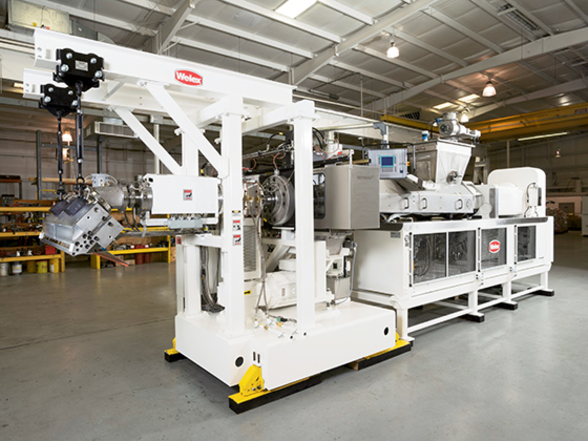 The Welex Converge conical twin-screw (CTS) sheet line for PLA