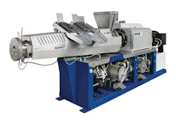 MAS' twin-screw extruder MAS' twin-screw extruder