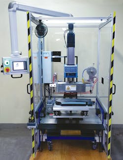 Cassco's servo-powered machine for hot stamping and heat staking/insertion Cassco's servo-powered machine for hot stamping and heat staking/insertion