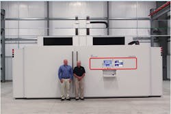 Custom Etch officials VP Don Melonio, left, and President C. Henry Melonio pose in front of an AgieCharmilles laser-etching machine. Custom Etch officials VP Don Melonio, left, and President C. Henry Melonio pose in front of an AgieCharmilles laser-etching machine.
