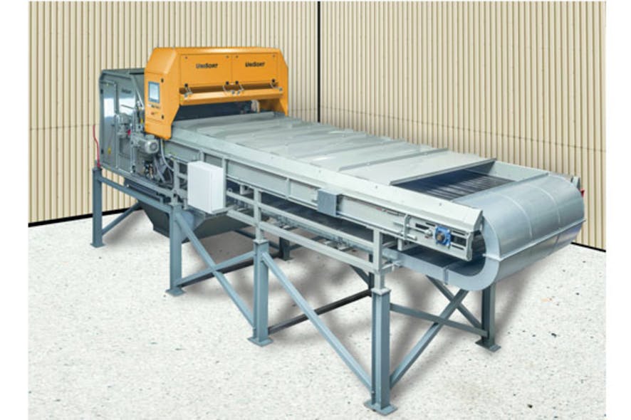 Sensor sorter keeps paper, plastic film from flying off | Plastics ...