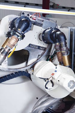 Davis-Standard's orbital roll drive system with hands-free gap Davis-Standard's orbital roll drive system with hands-free gap