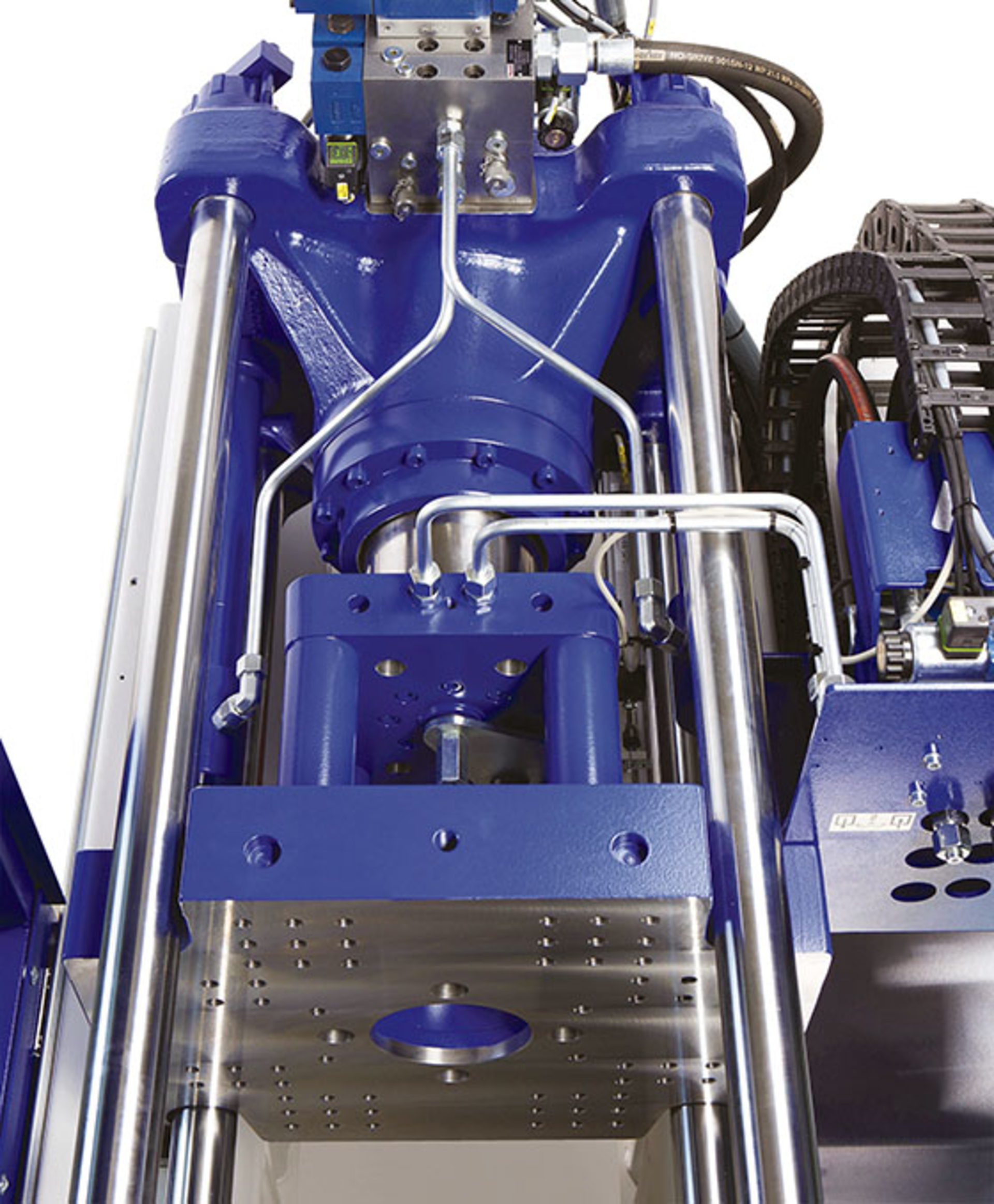 The clamping unit of Wittmann Battenfeld&acirc;&euro;&trade;s SmartPower series.