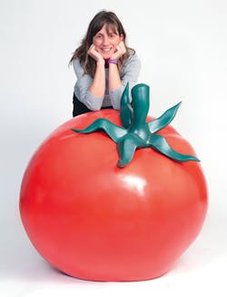 Size was once a limitation for 3-D printed parts, but new technologies are emerging to print large objects, such as this tomato used for promotional purposes. Size was once a limitation for 3-D printed parts, but new technologies are emerging to print large objects, such as this tomato used for promotional purposes.Â