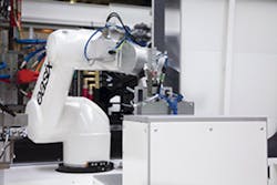 An Engel easix robot An Engel easix robot