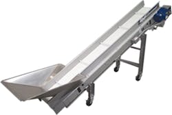 EMI's conveyor boasts several features to minimize contamination. EMI's conveyor boasts several features to minimize contamination.