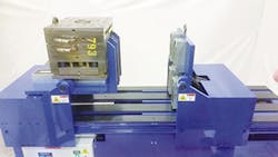 The Mini Die-Sep machine is designed for the opening and tipping of molds weighing up to 3,000 pounds. The Mini Die-Sep machine is designed for the opening and tipping of molds weighing up to 3,000 pounds.