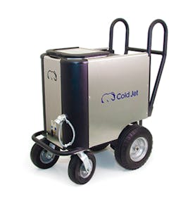 Cold Jet's Aero 40FP dry-ice blasting unit. Cold Jet's Aero 40FP dry-ice blasting unit.