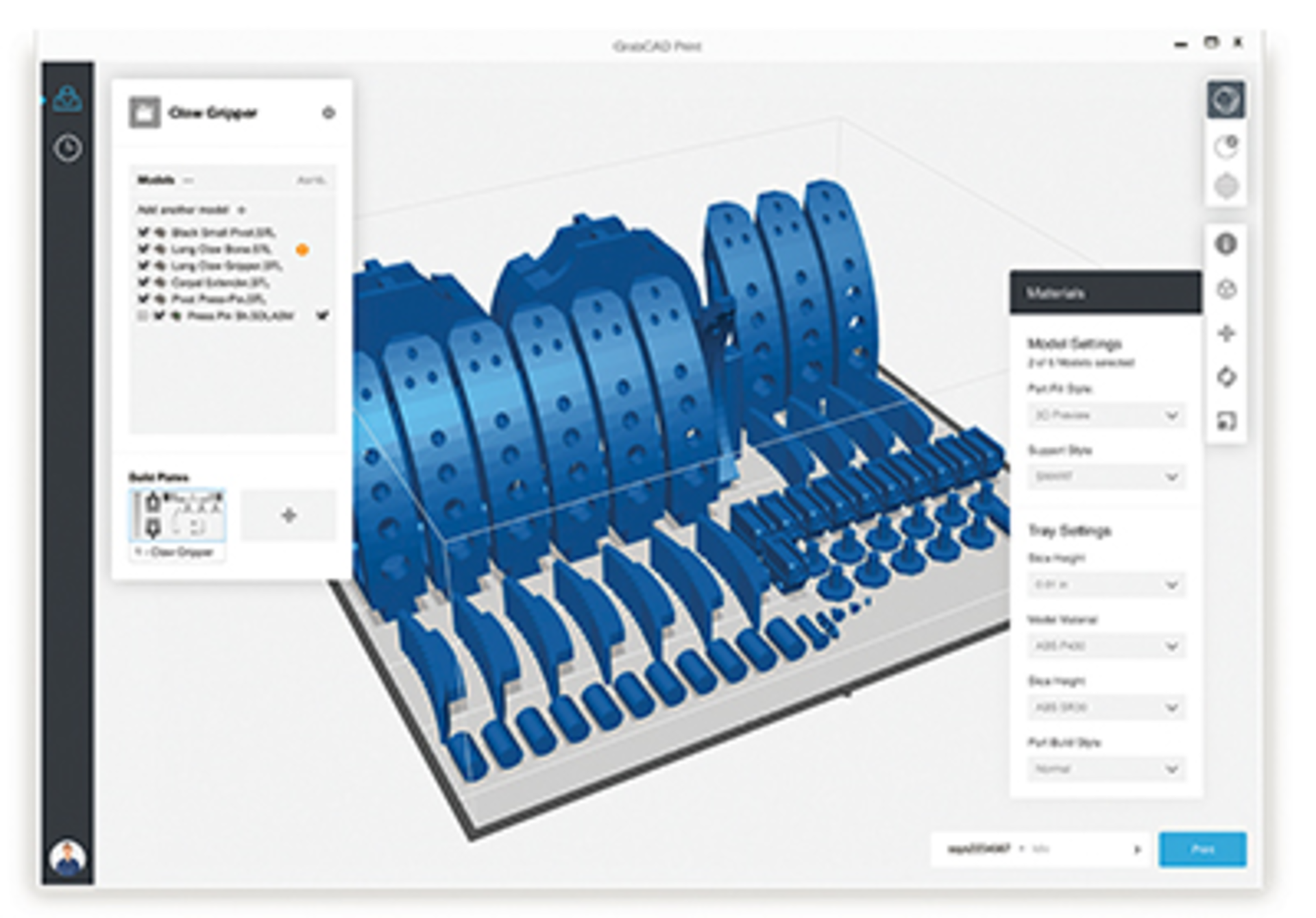 The GrabCAD Print is a cloud-based app that can reduce errors in 3-D printing workflow.