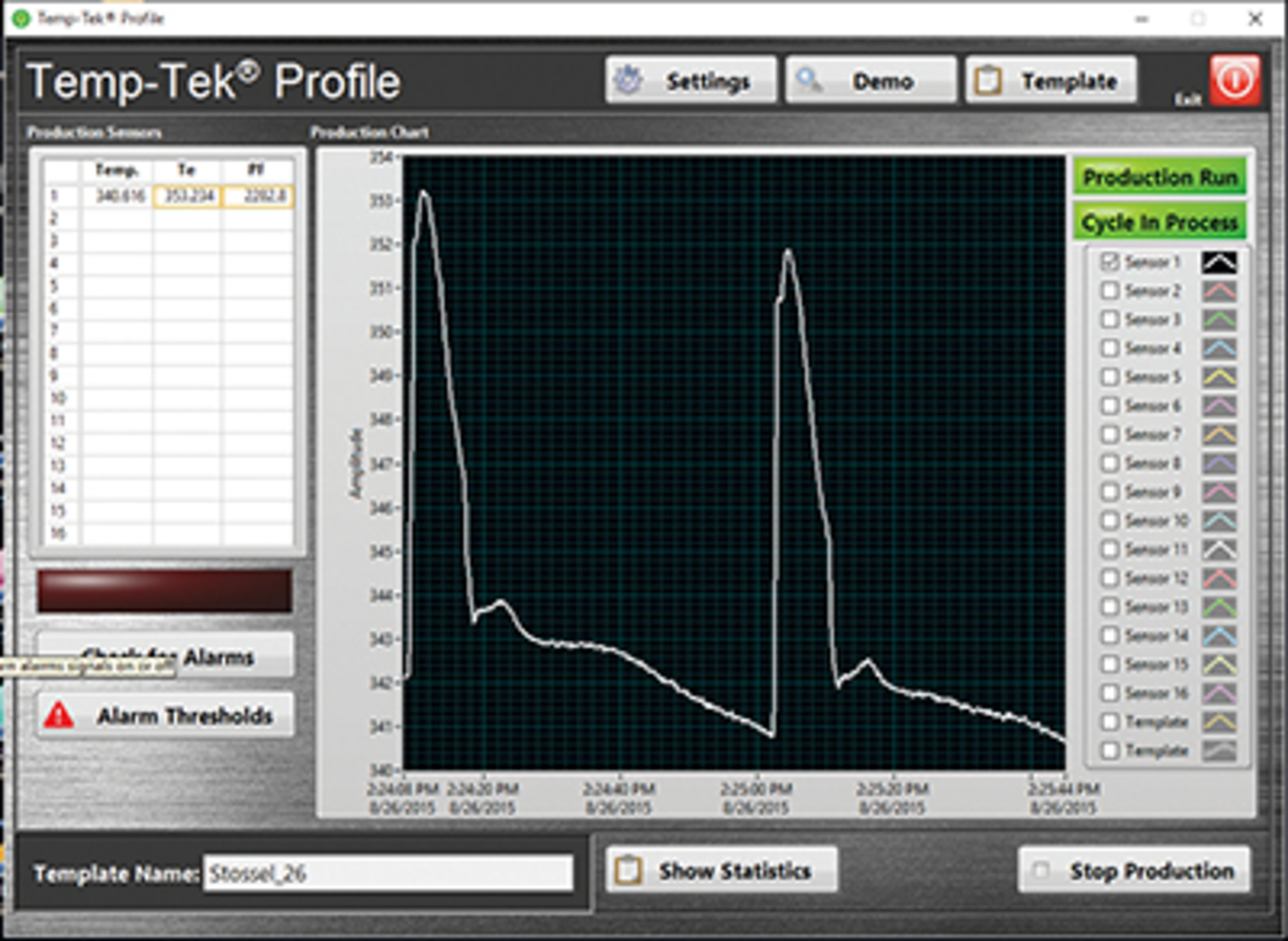 The Temp-Tek Melt Profiler VII temperature monitoring platform