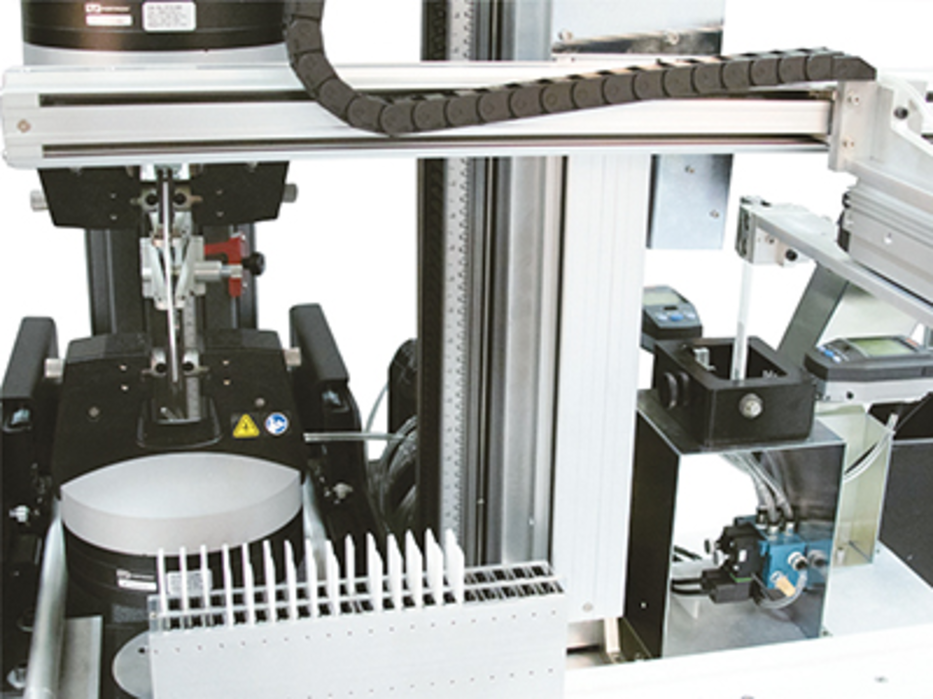 Instron's TestMaster AT3 is used for tensile testing.