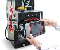 The Maguire 4088 controller, above, is seven times faster than the firm’s Maguire 1212 controller, and features a removable touch screen. The Maguire 4088 controller, above, is seven times faster than the firm’s Maguire 1212 controller, and features a removable touch screen.