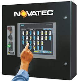 The latest FlexXpand FX2 centralized conveying control manages Novatec's central drying systems and other auxiliary equipment. The latest FlexXpand FX2 centralized conveying control manages Novatec's central drying systems and other auxiliary equipment.