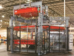 Maac's R3PT rotary, three-station pressure former Maac's R3PT rotary, three-station pressure former