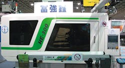 FCS' HE-300 unit features 331 tons of clamping force. FCS' HE-300 unit features 331 tons of clamping force.Â