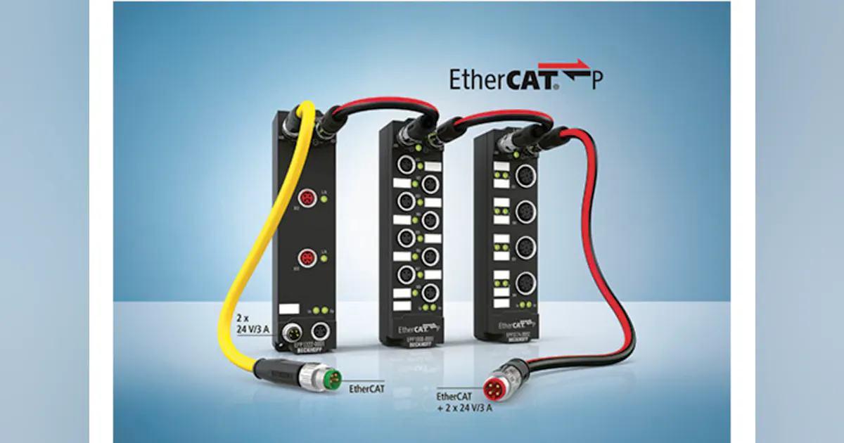 Beckhoff Sensor I/O system expands its options | Plastics Machinery ...