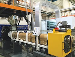 Sunwell's HSE75 extruder Sunwell's HSE75 extruder