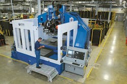 Fabrisonic's 'Big Blue' system combines a five-axis printer with a three-axis CNC milling machine. Fabrisonic's 'Big Blue' system combines a five-axis printer with a three-axis CNC milling machine.