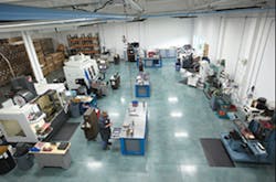 One of the shop floors of the Engineering Resource Center One of the shop floors of the Engineering Resource Center